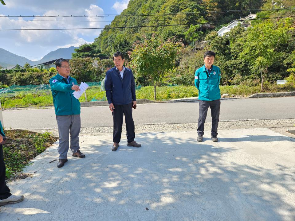 '주요건설사업장 현지 조사-칠성.연풍. 청천. (24.10.11.)' 게시글의 사진(6) '20241011_115017.jpg'